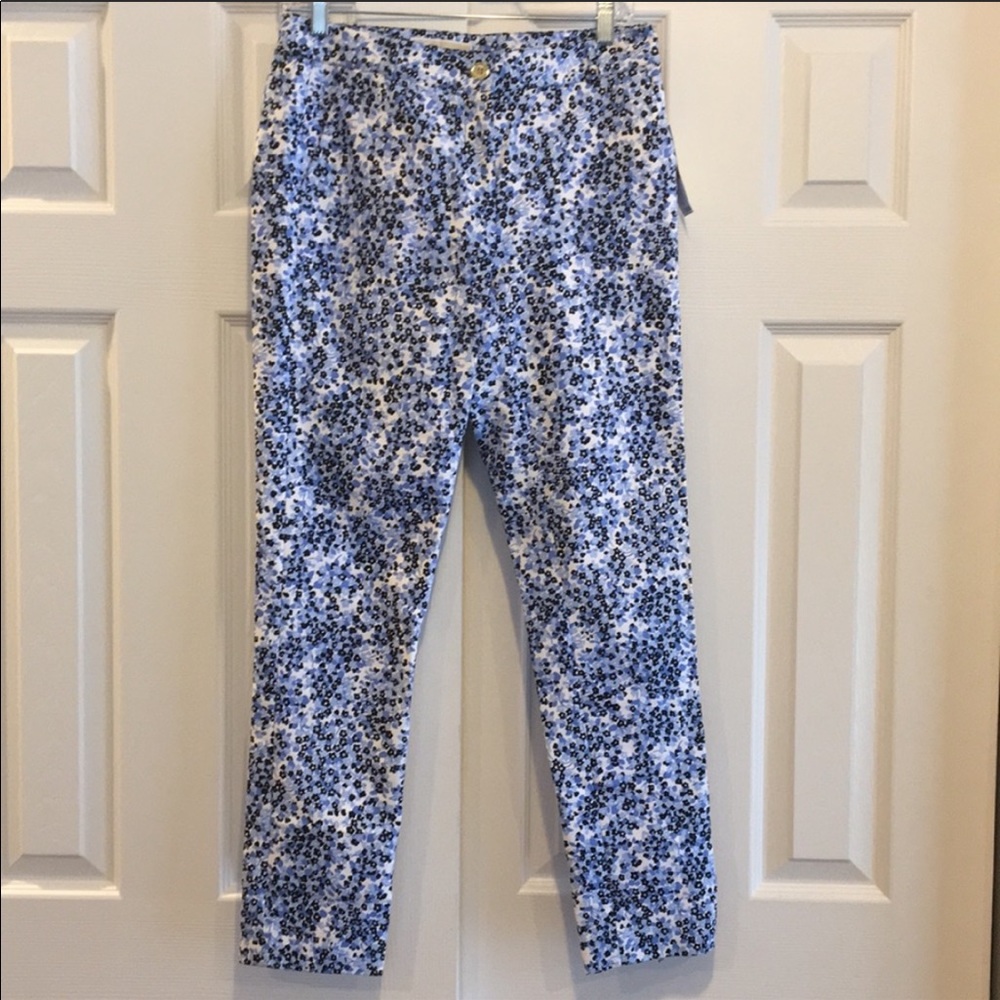 Michael Kors Flower printed skinny pant size 4